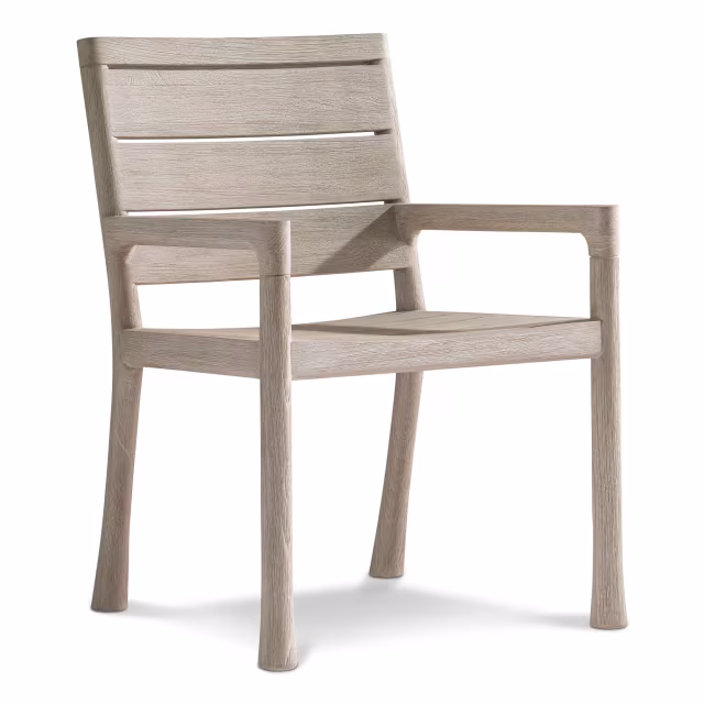 Bernhardt Exteriors Marco Teak Dining Armchair
