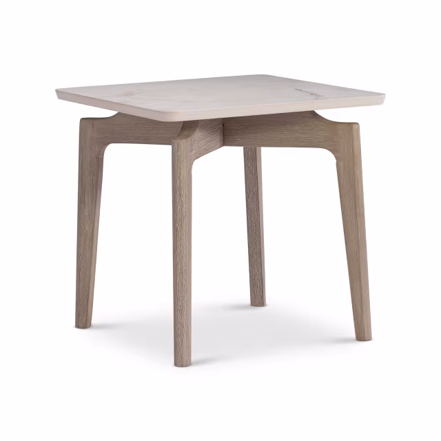 Bernhardt Exteriors Aurora 20" Stone Square Side Table