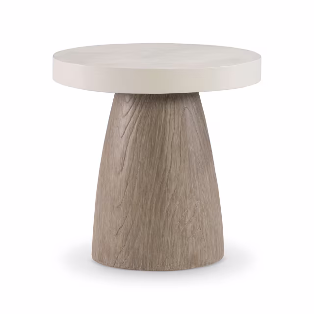Bernhardt Exteriors Granville 24" Concrete Round Side Table
