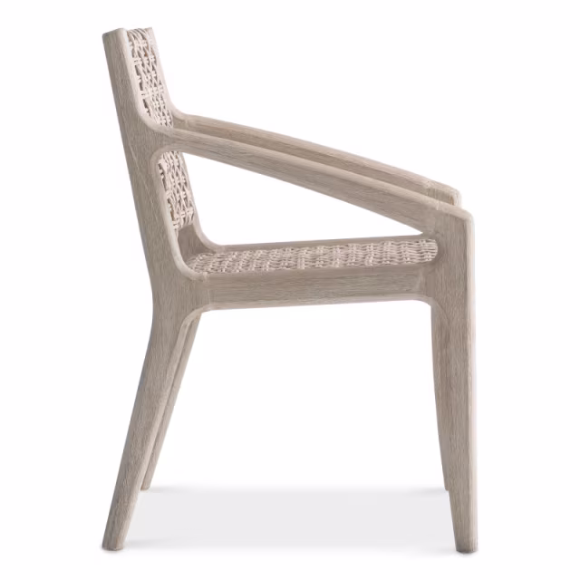 Bernhardt Exteriors Atlas Wicker Dining Armchair