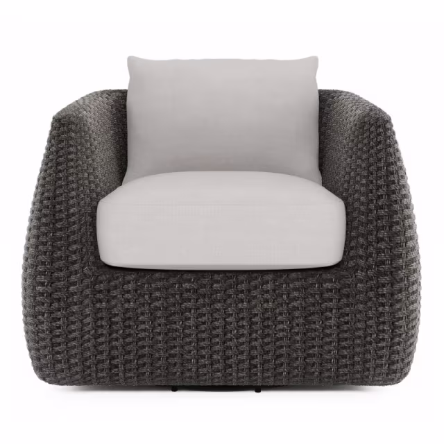 Bernhardt Exteriors Sarene Woven Swivel Lounge Chair