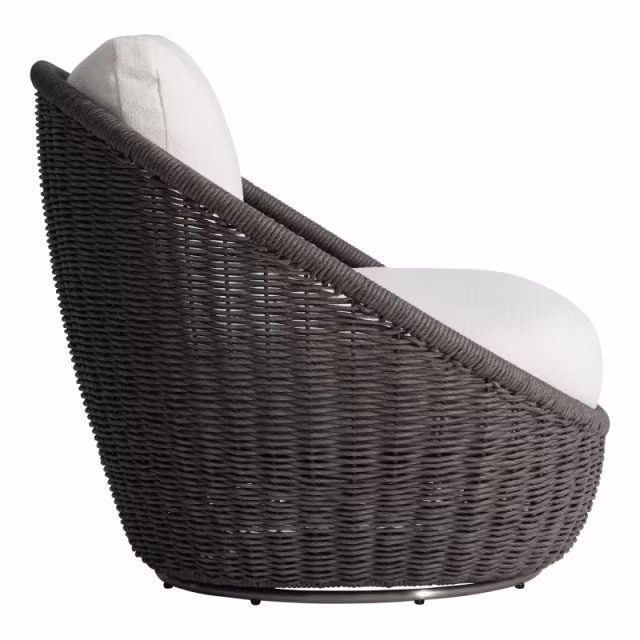 Bernhardt Exteriors Santa Monica Wicker Swivel Lounge Chair