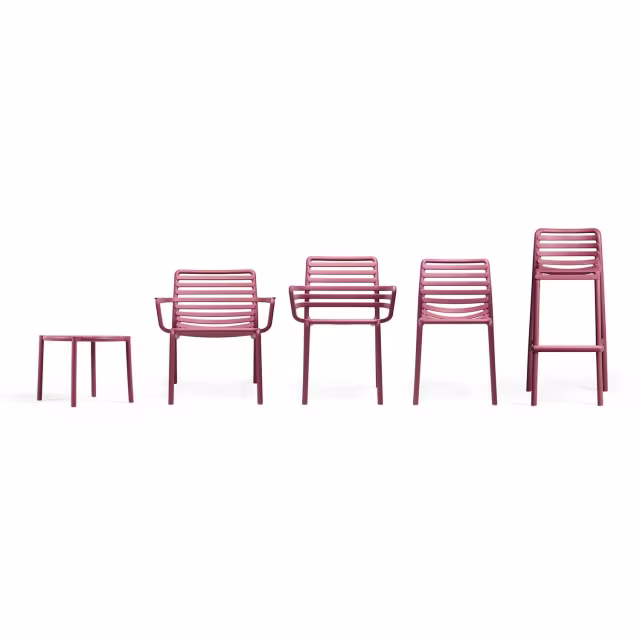 Nardi Doga Stacking Resin Bar Side Chair