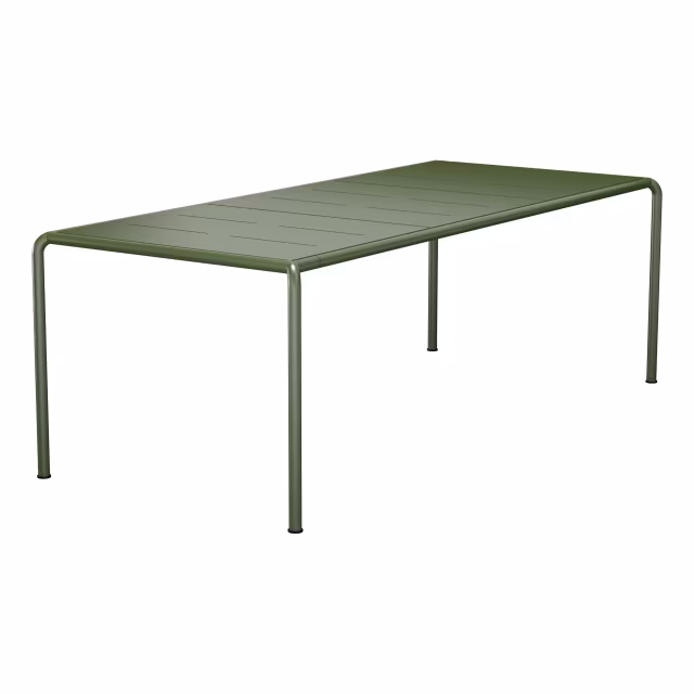 Houe Avanti 87" Aluminum Extending Rectangular Dining Table