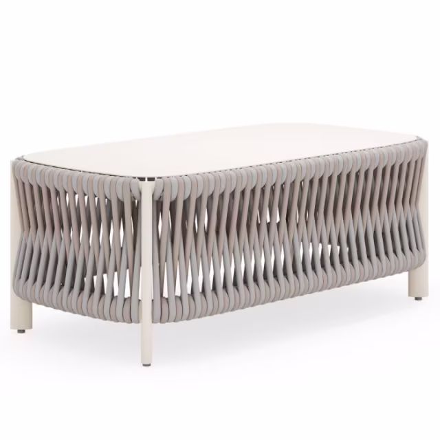 Woodard Eve 44" Woven Rectangular Coffee Table