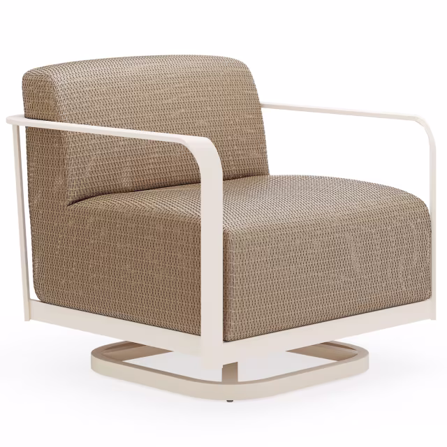 Woodard Juno Aluminum Swivel Lounge Chair
