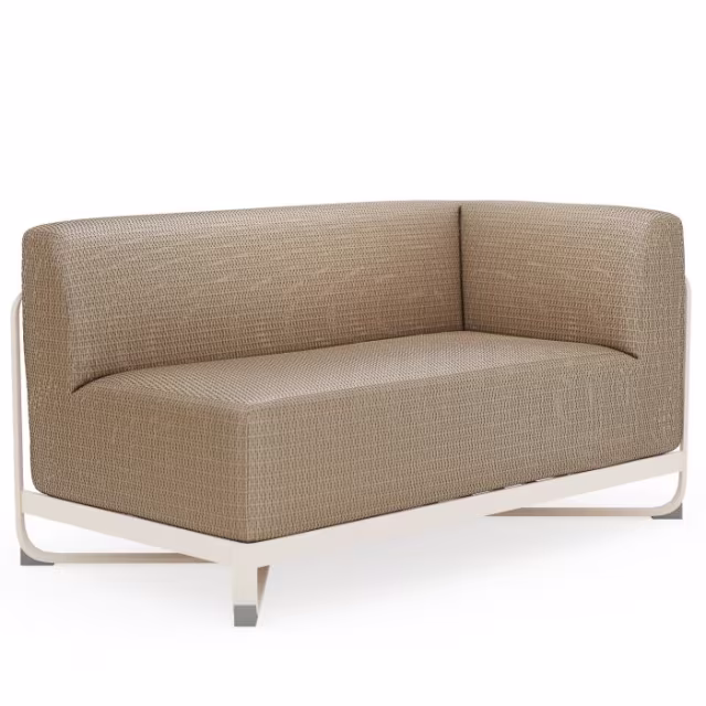 Woodard Juno Aluminum Right Arm Facing Outdoor Sectional Unit