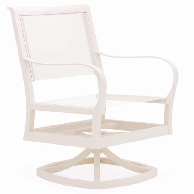 Woodard Scala Swivel Aluminum Sling Dining Armchair