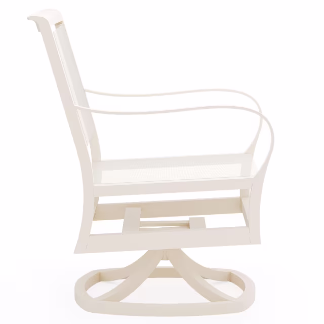 Woodard Scala Swivel Aluminum Sling Dining Armchair