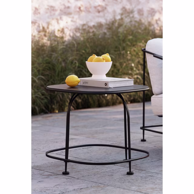 Woodard Reed 24" Iron Square Side Table