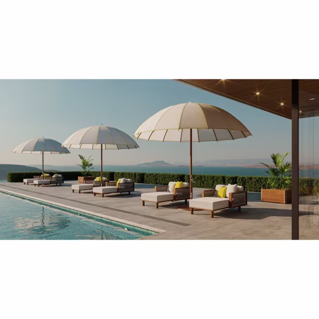 Tuuci Ocean Master Max Bolero Aluminum Patio Umbrella
