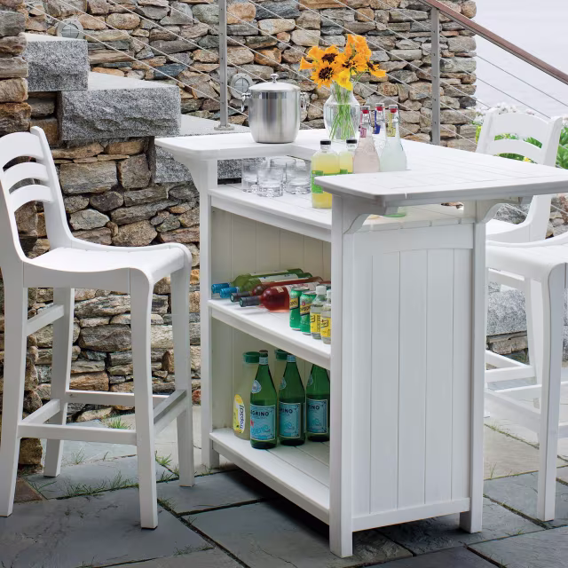 Seaside Casual Portsmouth 61" Recycled Polymer Party Bar