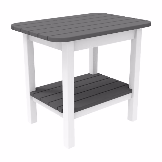Seaside Casual Westerly 24" Recycled Polymer Rectangular End Table