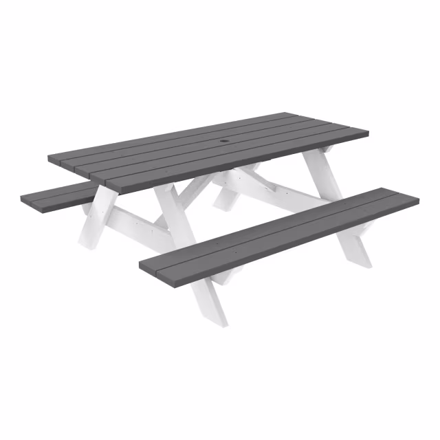 Seaside Casual Traditional Recycled Polymer Picnic Table