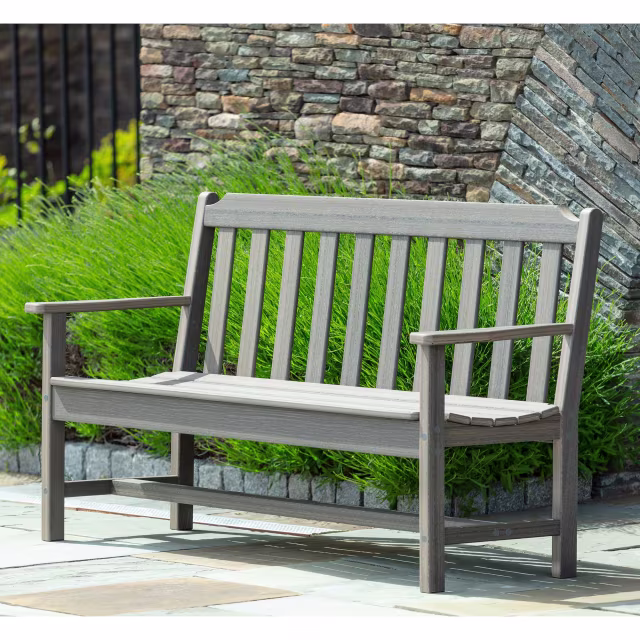 Seaside Casual Newport 62" Recycled Polymer Bench