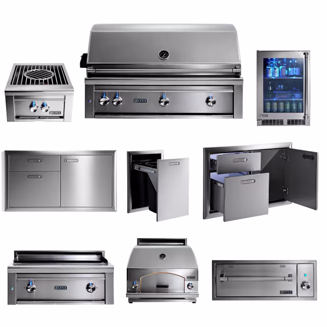 Lynx Grills Professional 9-Piece Outdoor Kitchen Set