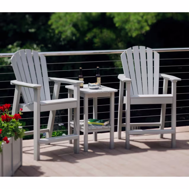 Seaside Casual Westerly 24" Recycled Polymer Balcony End Table