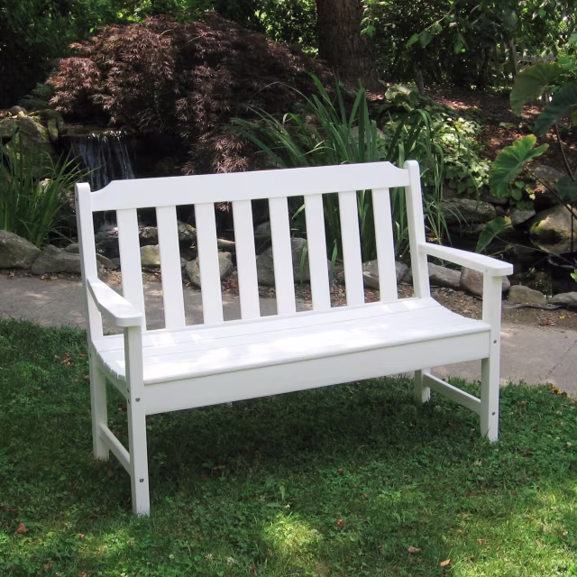Seaside Casual Newport 50" Recycled Polymer Bench