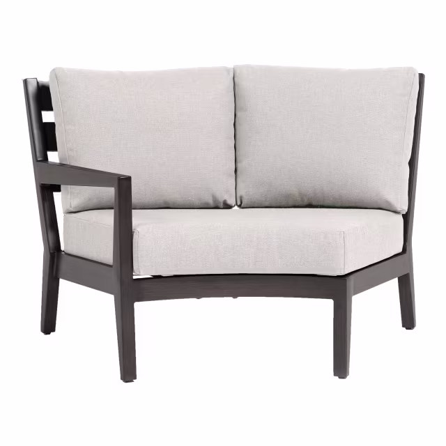 Ratana Lucia Aluminum Wedge Left Arm Outdoor Sectional Unit