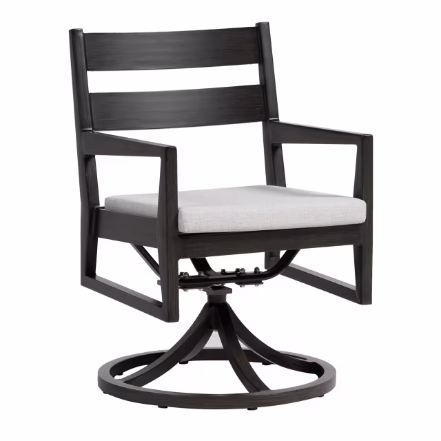 Ratana Lucia Aluminum Swivel Rocking Armchair