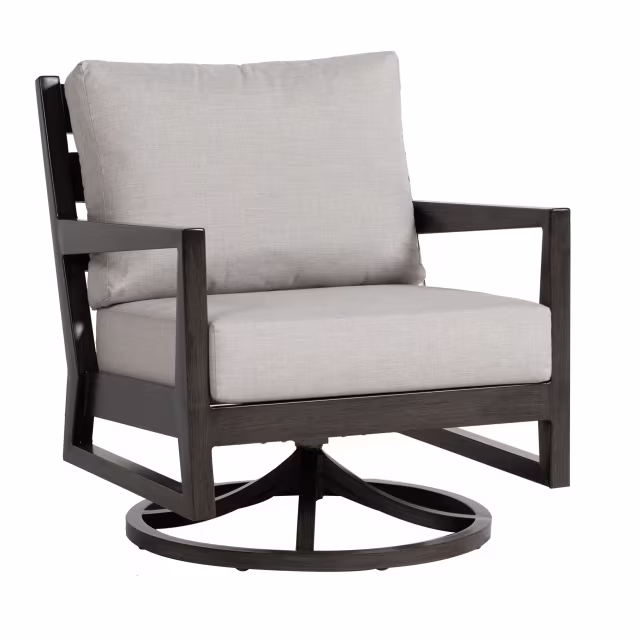 Ratana Lucia Aluminum Swivel Rocker Lounge Chair