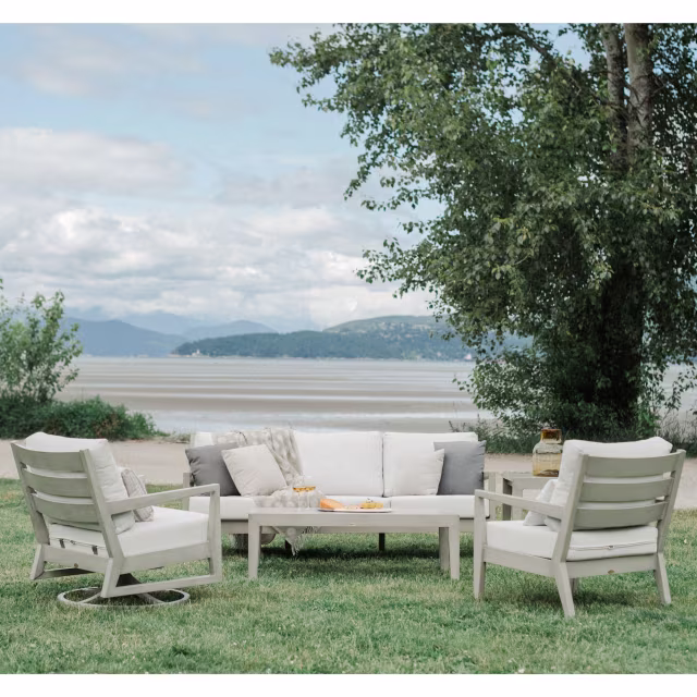 Ratana Lucia Aluminum Love Seat