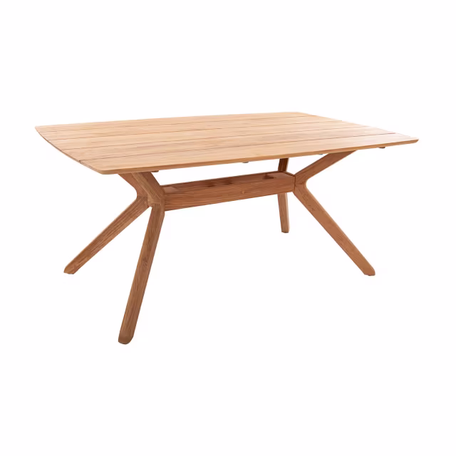 POVL Outdoor Johny 66" Teak Rectangular Dining Table