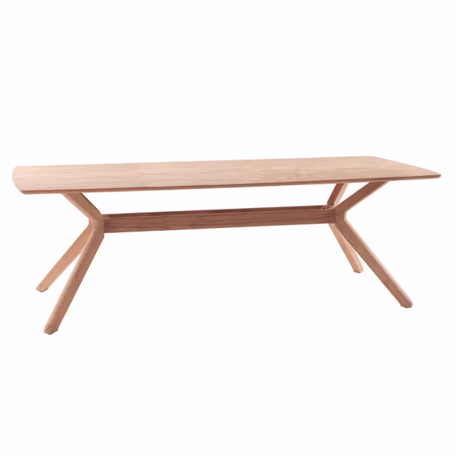 POVL Outdoor Johny 87" Teak Rectangular Dining Table