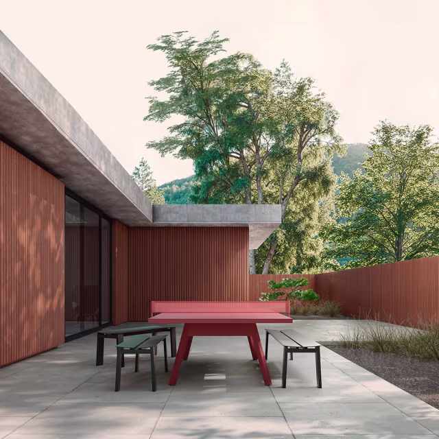 RS Barcelona Seu 60" Backless Aluminum Bench