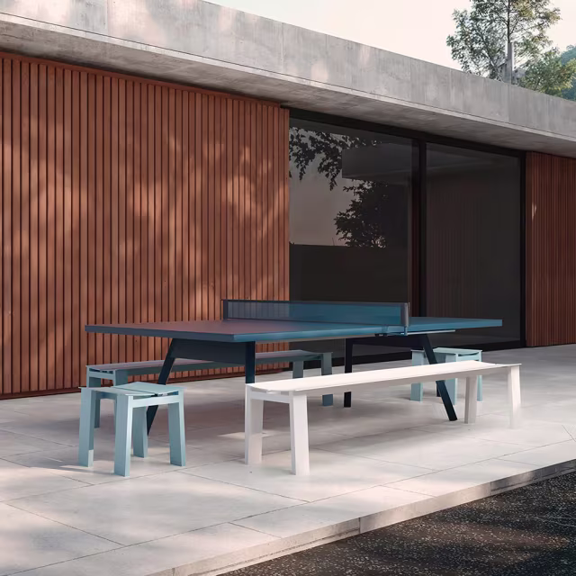 RS Barcelona Seu 71" Backless Aluminum Bench