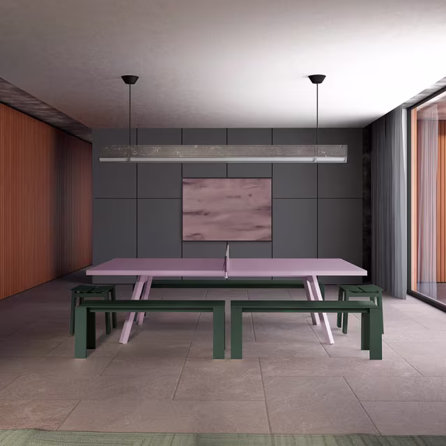 RS Barcelona Seu 87" Backless Aluminum Bench