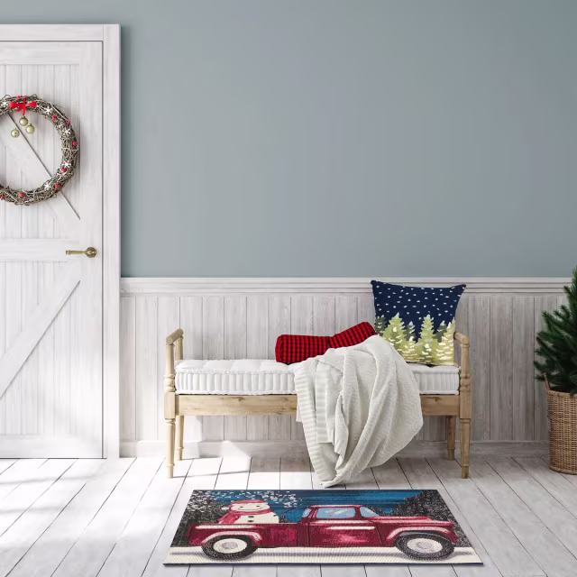 Trans-Ocean Esencia Truck Load of Cheer Indoor/Outdoor Doormat