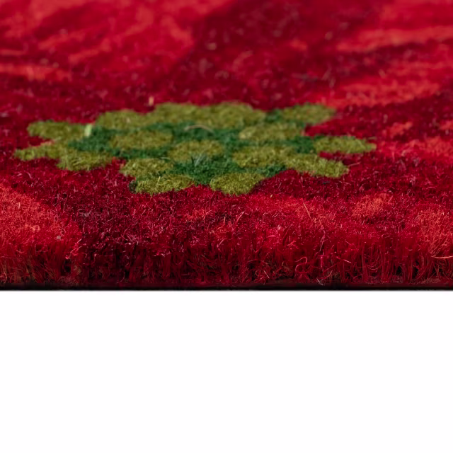 Trans-Ocean Natura Poinsettia Outdoor Doormat