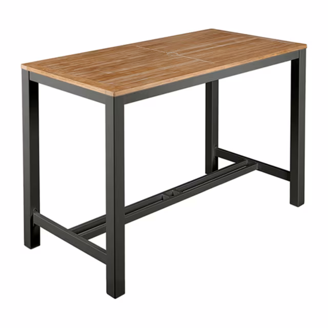 Barlow Tyrie Aura 55" Rectangular Counter Table and 4-Chair Protective Cover