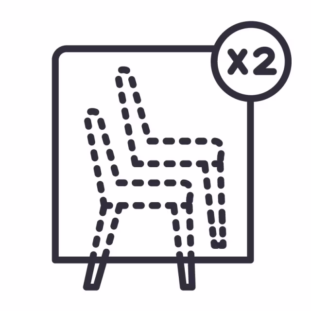 Barlow Tyrie Horizon Stacking Dining Armchair - Stack of 2 Protective Cover