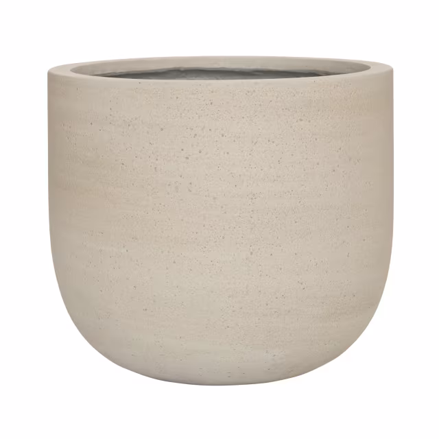 Pottery Pots Cement Cody 15" Round Ficonstone Planter Pot - Beige Washed