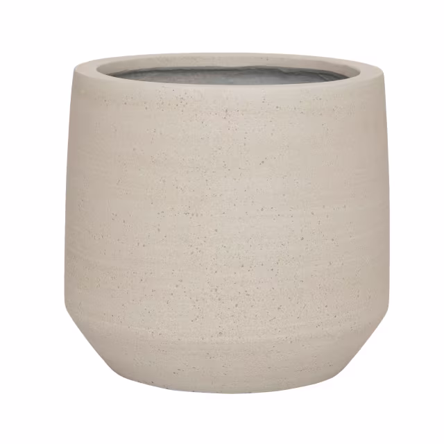 Pottery Pots Cement Harith 16.5" Round Ficonstone Planter Pot - Beige Washed