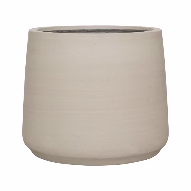 Pottery Pots Urban Jumbo Patt 22" Round Ficonstone Planter Pot - Beige Washed
