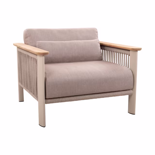 POVL Outdoor Carman Aluminum/Rope Lounge Chair Protective Cover