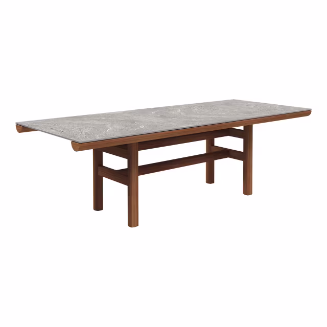 Gloster Rail 94.5" Ceramic Top Dining Table