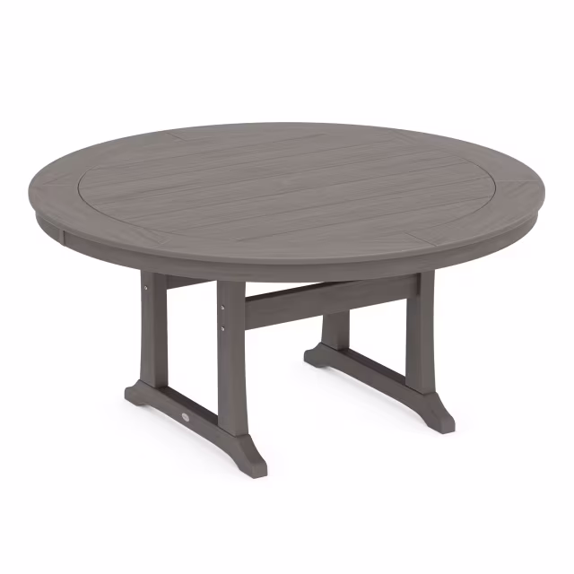 Polywood Nautical Trestle 60" Round Dining Table
