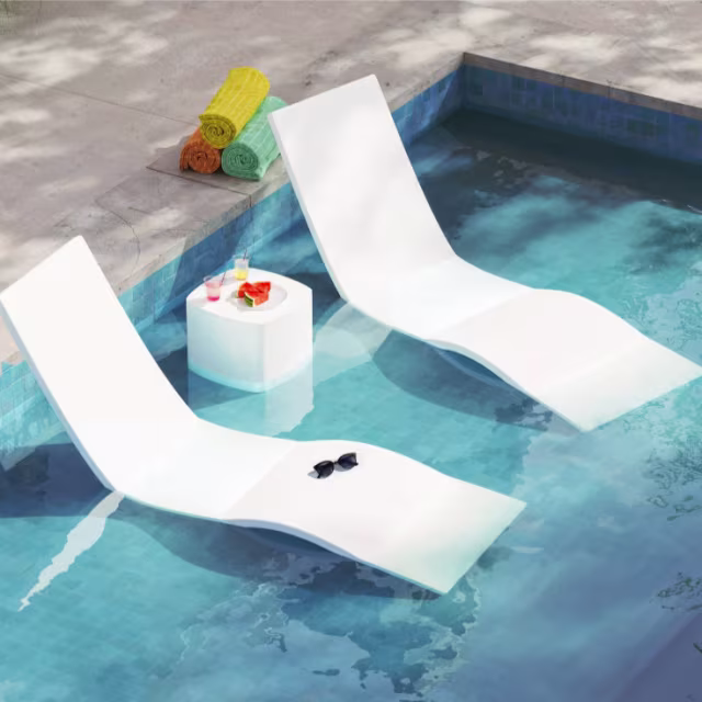 Polywood Laguna 3-Piece In-Pool Chaise Lounge Set