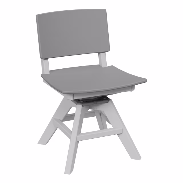 Seaside Casual SYM Recycled Polymer Swivel Dining Side Chair