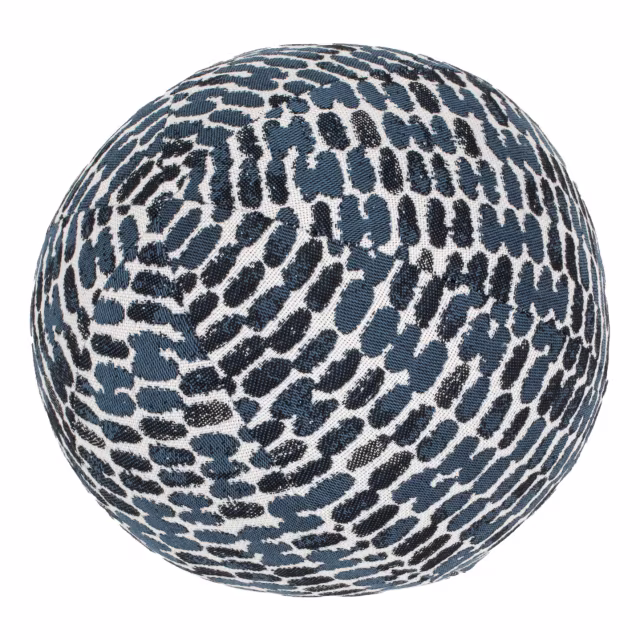 Elaine Smith 12" Thumbprint Indigo Orb Outdoor Pillow