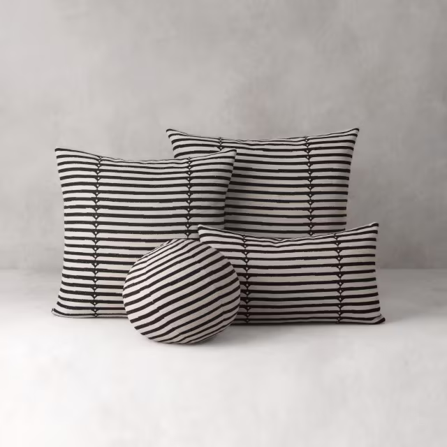Elaine Smith 12" Sincerity Ebony Orb Outdoor Pillow
