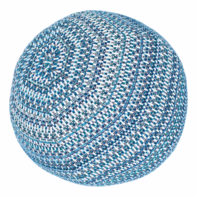 Elaine Smith 12" Kaleidoscope Indigo Orb Outdoor Pillow