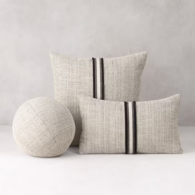 Elaine Smith 12" Entity Linen Orb Outdoor Pillow