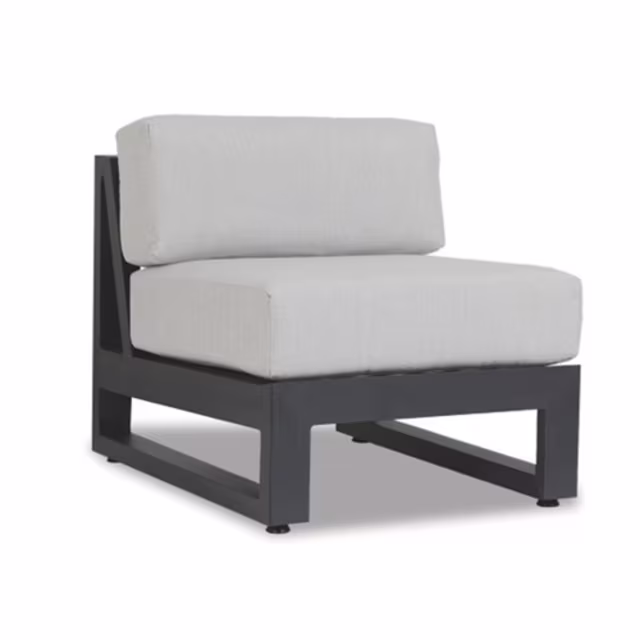 Sunset West Redondo Aluminum Armless Outdoor Sectional Unit Replacement Cushion