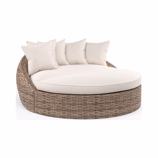 Sunset West Havana Woven Round Outdoor Daybed Replacement Cushion