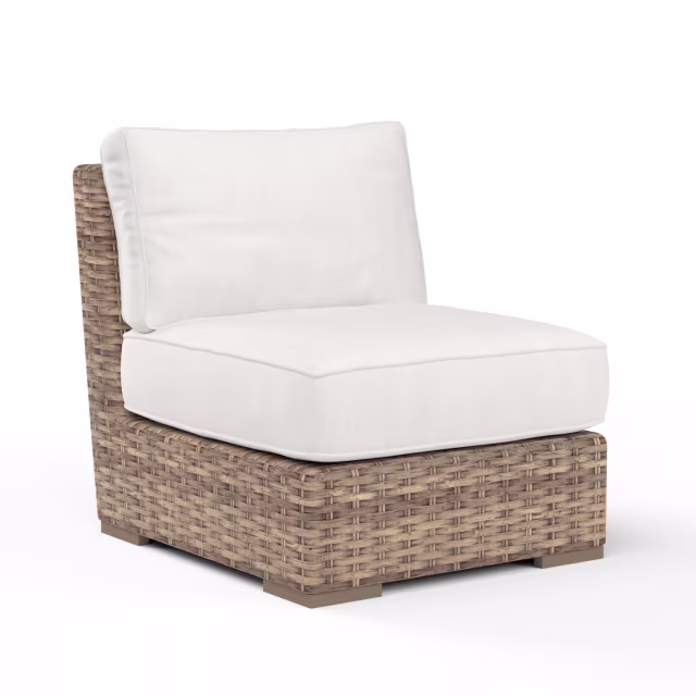 Sunset West Havana Wicker Armless Outdoor Sectional Unit Replacement Cushion
